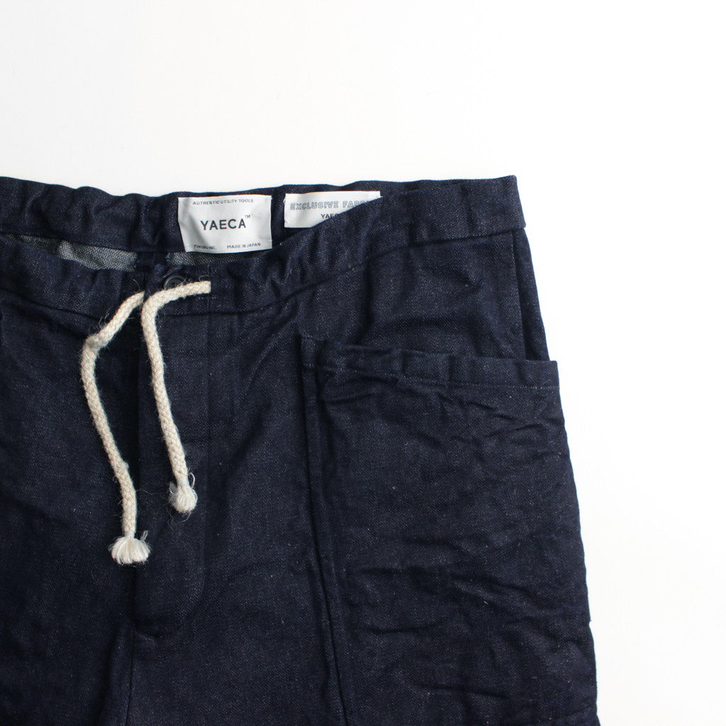 DRAW STRING PANTS #indigo broken [44604]