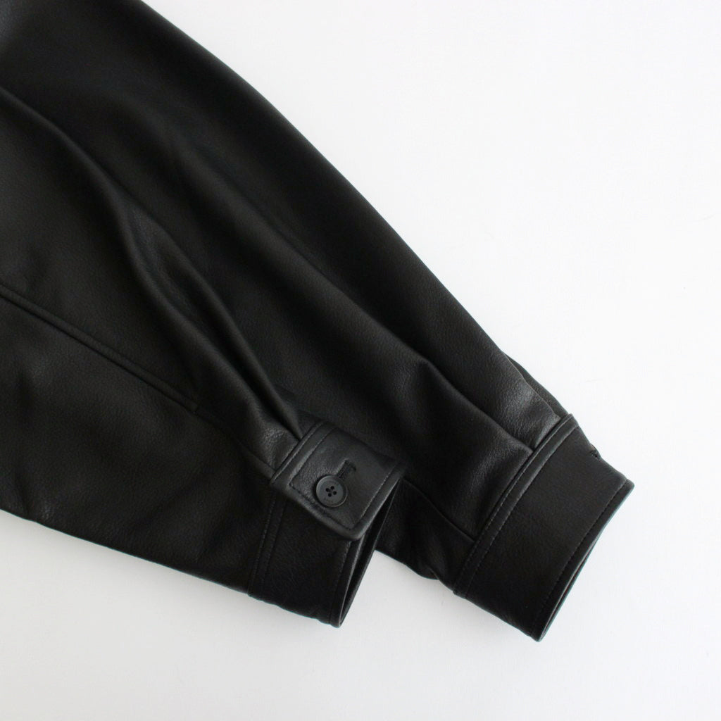 LEATHER FLIGHT JACKET #BLACK [YK24FW0750B]