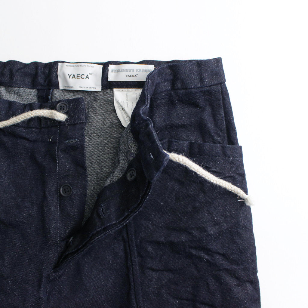 DRAW STRING PANTS #indigo broken [44604]