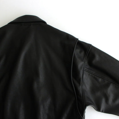 LEATHER FLIGHT JACKET #BLACK [YK24FW0750B]