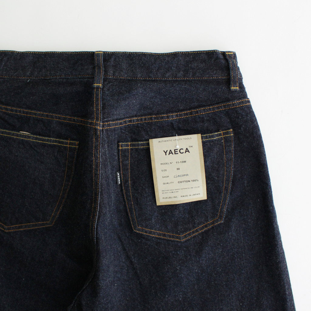 DENIM PANTS WIDE STRAIGHT #indigo [11-13W]
