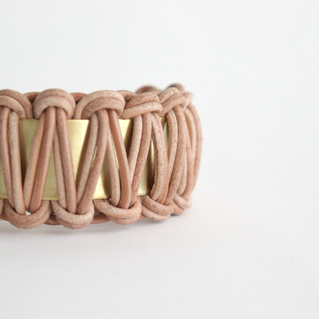 knitted bangle M #natural [ur-rc-kbm]