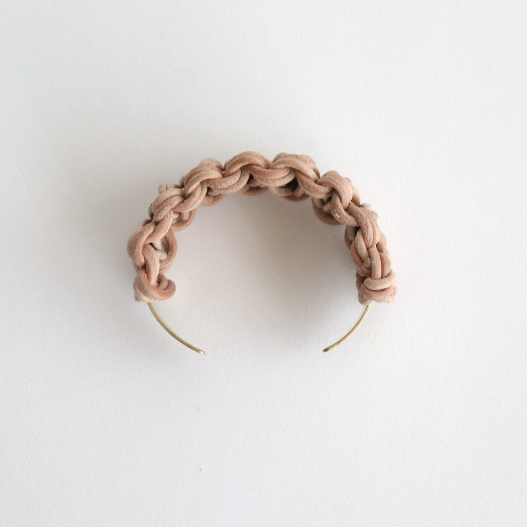 knitted bangle M #natural [ur-rc-kbm]