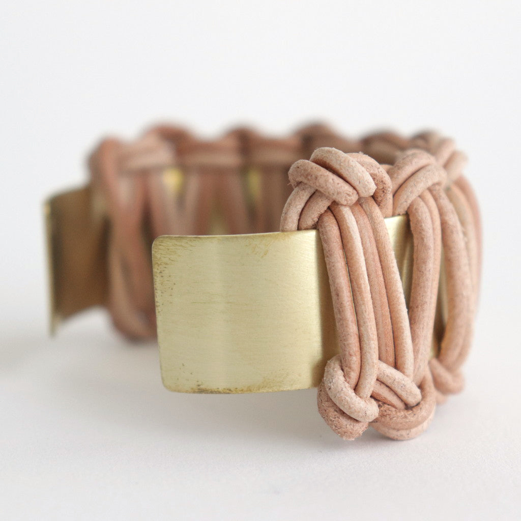 knitted bangle M #natural [ur-rc-kbm]
