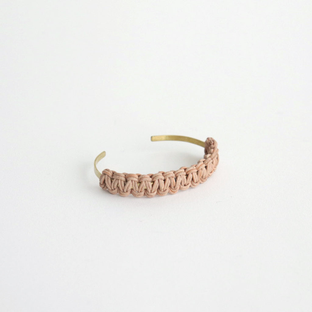 knitted bangle S #natural [ur-rc-kbs]