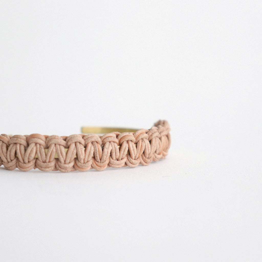 knitted bangle S #natural [ur-rc-kbs]