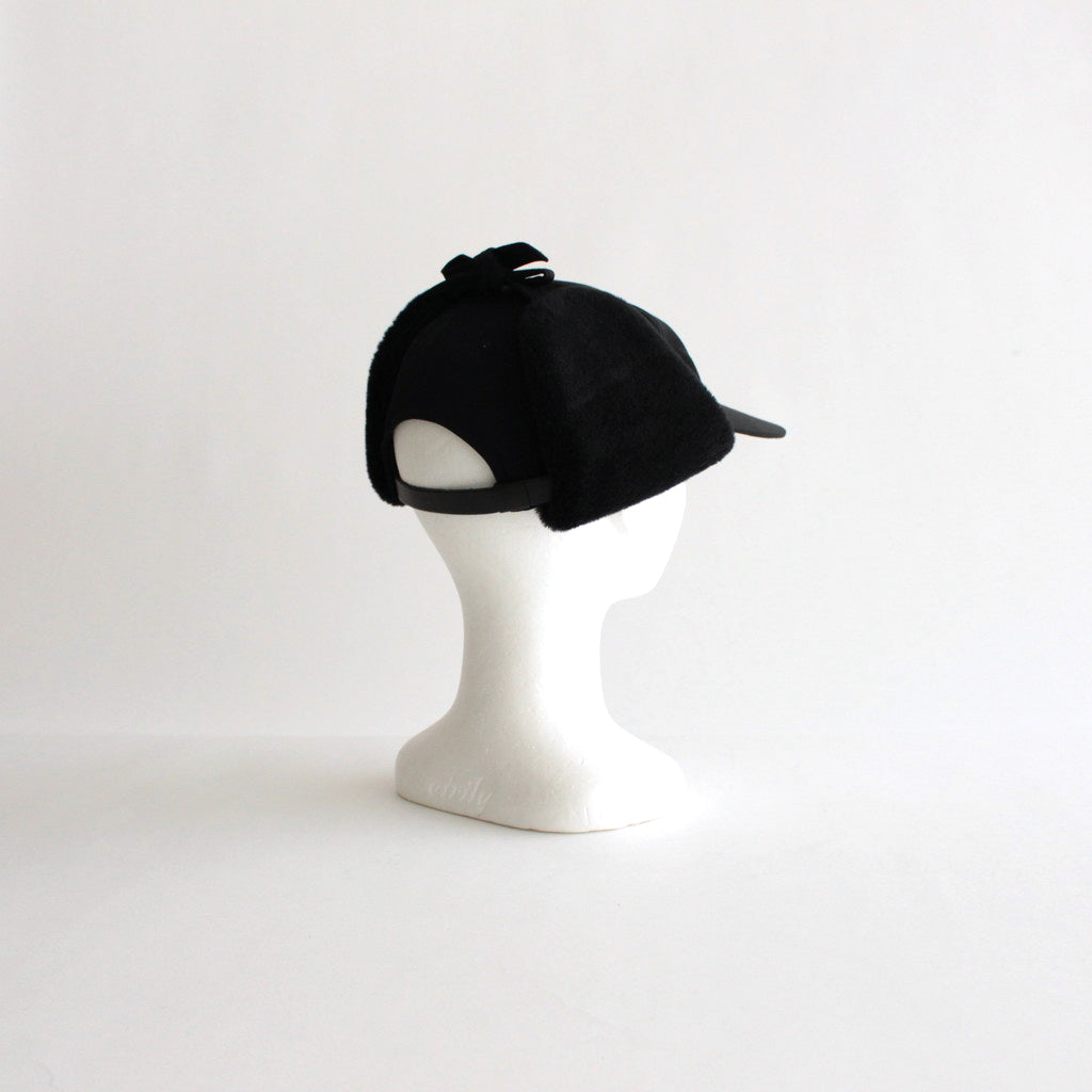 CLEAR TWILL EAR CAP 1 #BLACK [No.23939]