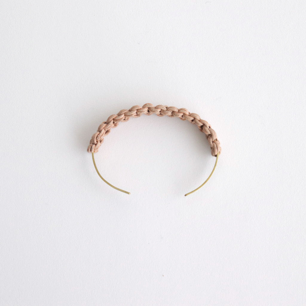 knitted bangle S #natural [ur-rc-kbs]