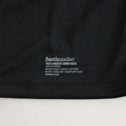 2-PACK TECH SMOOTH CREW NECK #BLACK [FSS241-70160B]