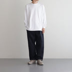 Cotton Chino Tuck Trousers #NAVY [TP233-40014]