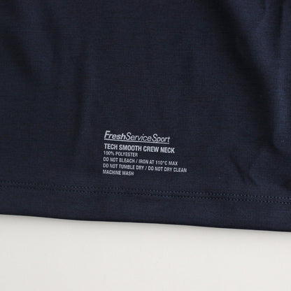 2-PACK TECH SMOOTH CREW NECK #NAVY [FSS241-70160B]