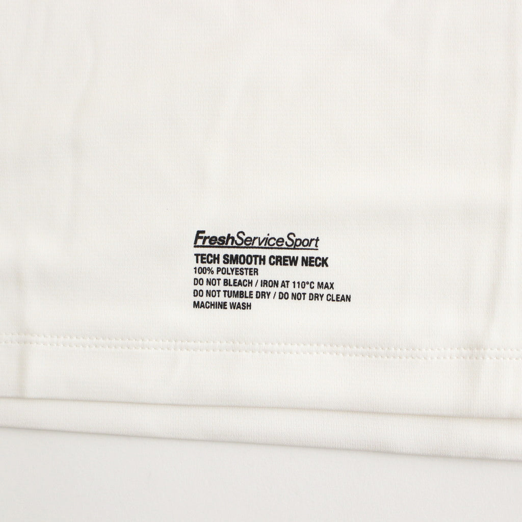 2-PACK TECH SMOOTH CREW NECK #WHITE [FSS241-70160B]