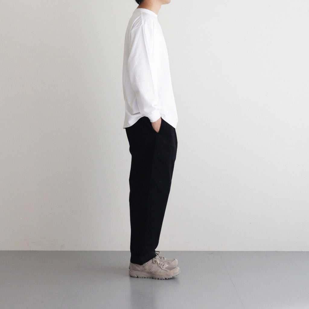 Corduroy Tuck Trousers #BLACK [TP233-40031]