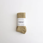 COTTON SILK SOCKS #khaki [14903]