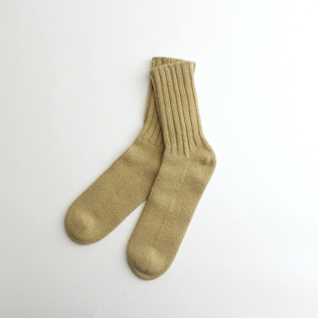 COTTON SILK SOCKS #khaki [14903]