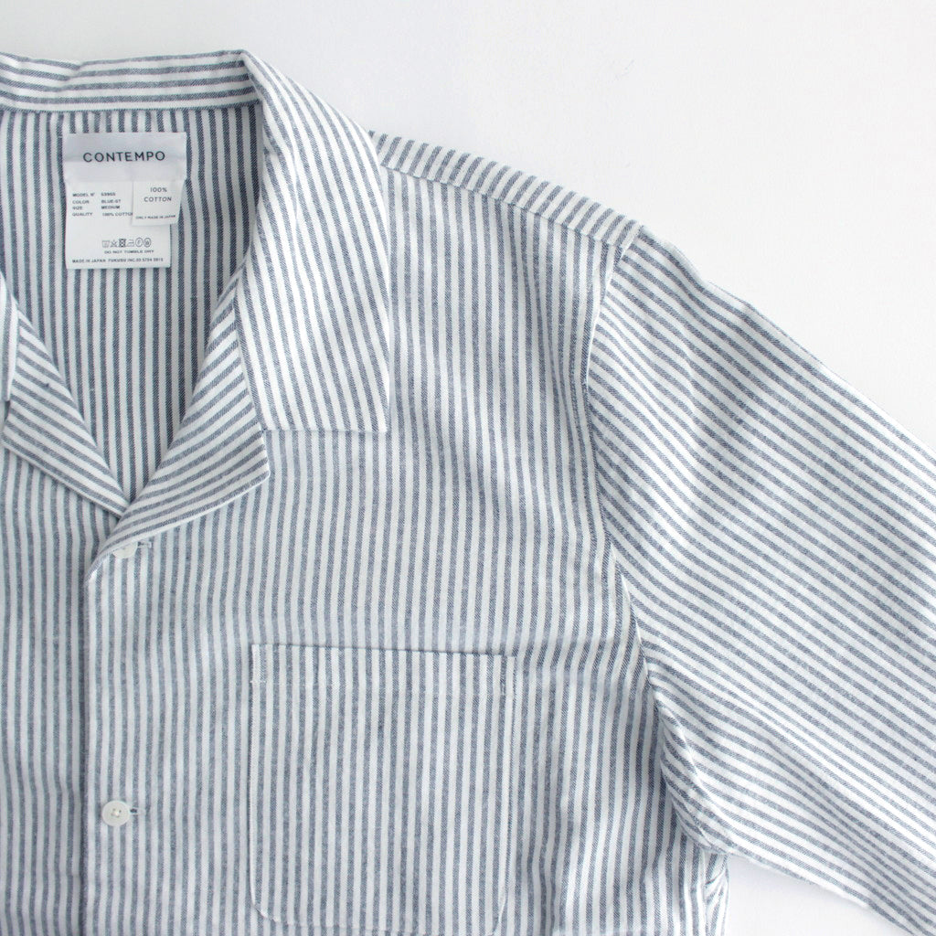 PAJAMA SHIRTS #BLUE STRIPE [53955]