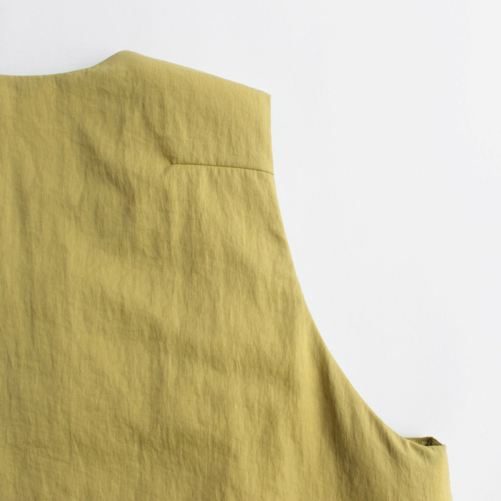Vintage NY round cut padded vest #Yellow Green [D223-V401]