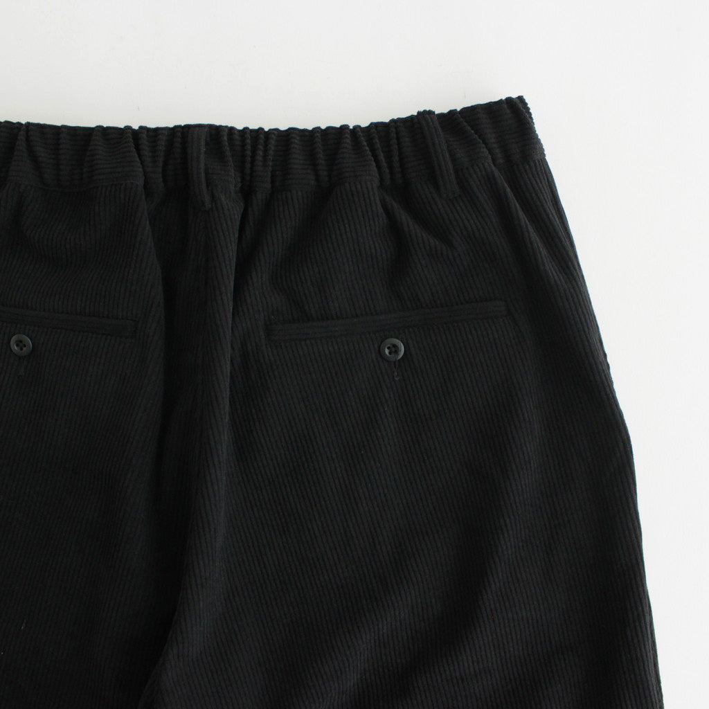 DRY CORDUROY TROUSERS #BLACK [FSW-23-PT_256]