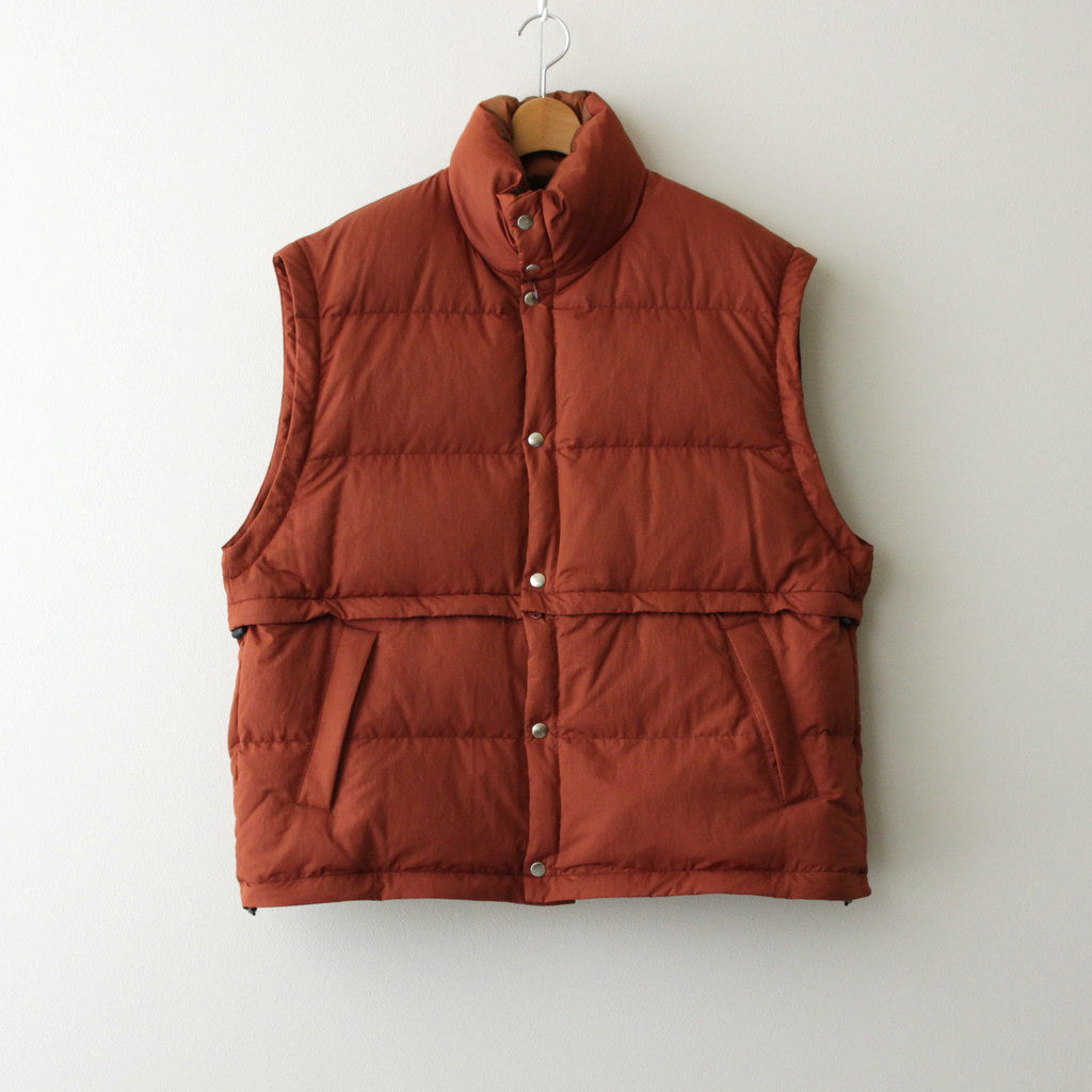 MULTI DETACHABLE RV DOWN JACKET #BRICK [YK23FW0529B]