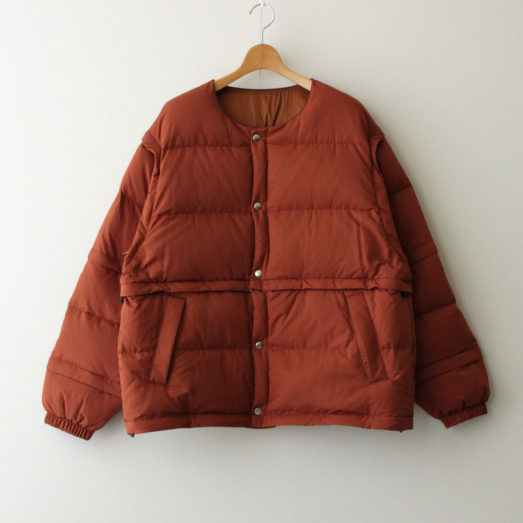 MULTI DETACHABLE RV DOWN JACKET #BRICK [YK23FW0529B]