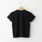 FRESCA SINGLE JERSEY TIGHT FIT T-SHIRT #BLACK [KKAGGM0402]