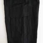 VIS/LI/RA TWILL CARGO TROUSERS #BLACK [ST.1434]