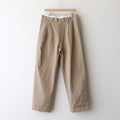 CHINO CLOTH PANTS TWO TUCK STRAIGHT #khaki [15606]