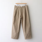 CHINO CLOTH PANTS TWO TUCK STRAIGHT #khaki [15606]