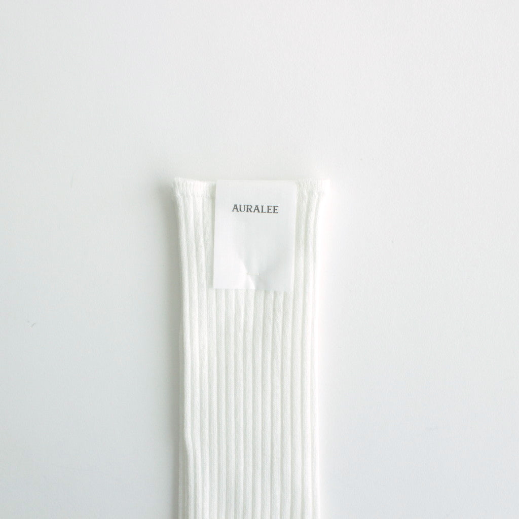 GIZA HIGH GAUGE SOCKS #WHITE [A00S02SX-W]