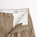 CHINO CLOTH PANTS TWO TUCK STRAIGHT #khaki [15606]