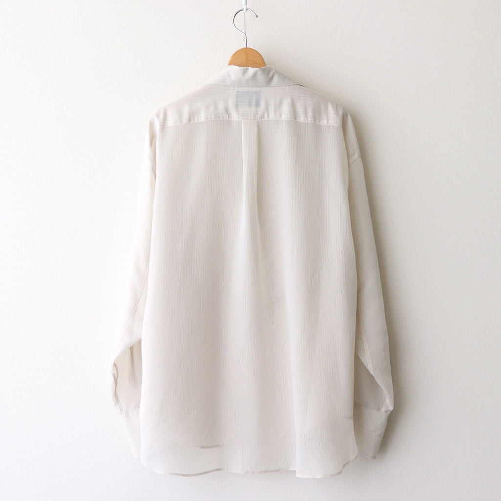 SHEER SKIPPER SHIRT #WHITE STRIPE [2541000508]