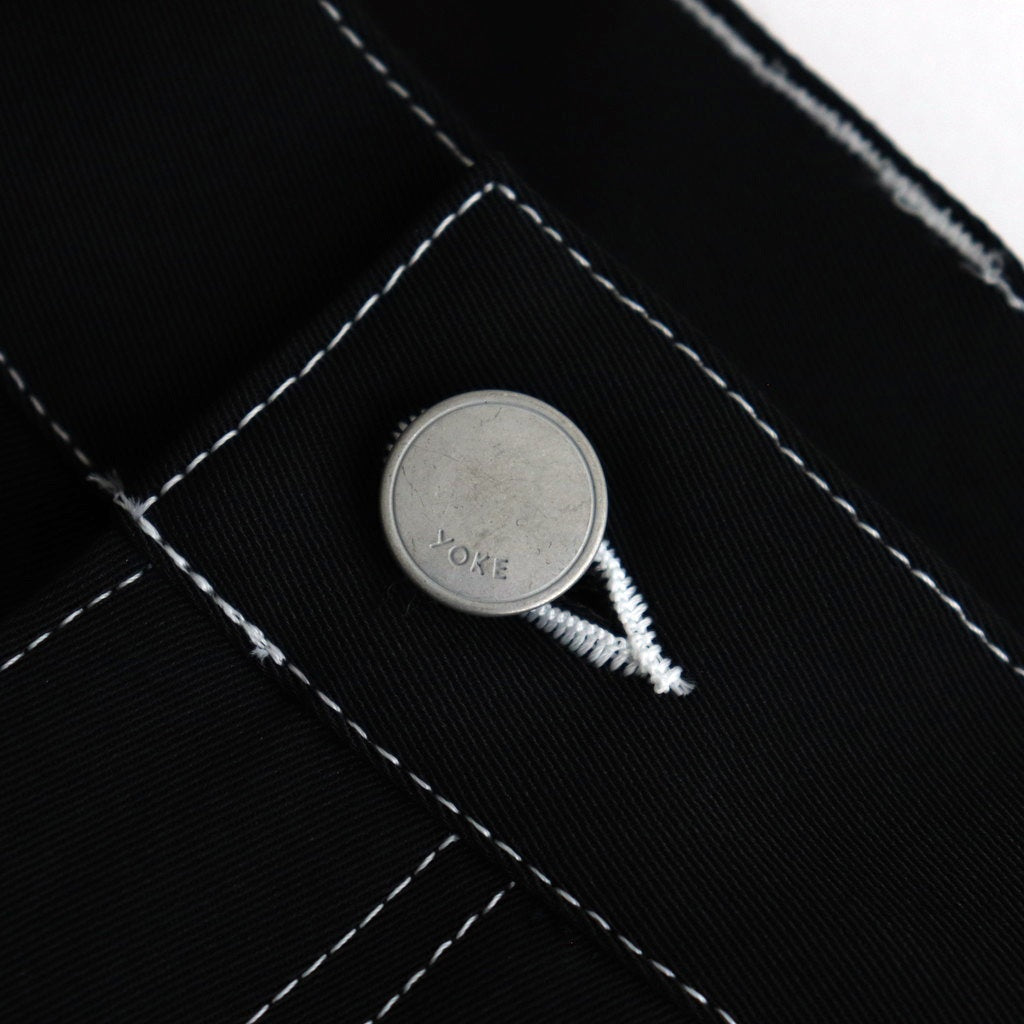 3PLEATED WIDE-LEG TROUSERS #CARBON BLACK [YK25SS0908P]