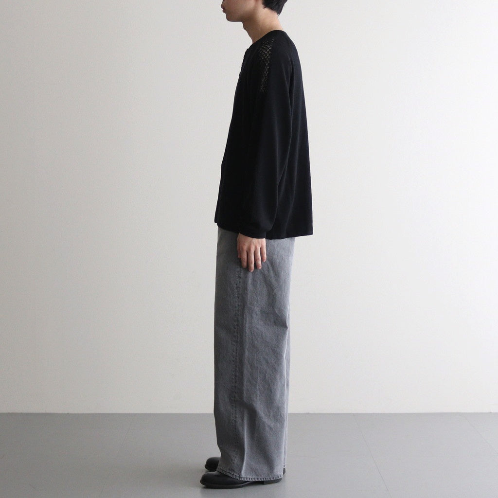 ASHLEY JEANS BLEACHED #SKY GRAY [NG25S-DPT02]