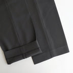 LIGHT WOOL MAX GABARDINE SLACKS #DARK GRAY [A25AP02MG]