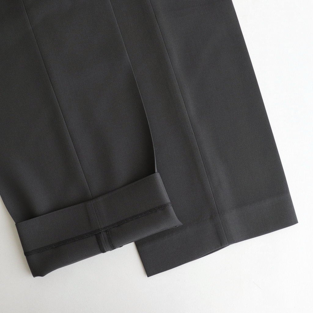 LIGHT WOOL MAX GABARDINE SLACKS #DARK GRAY [A25AP02MG]