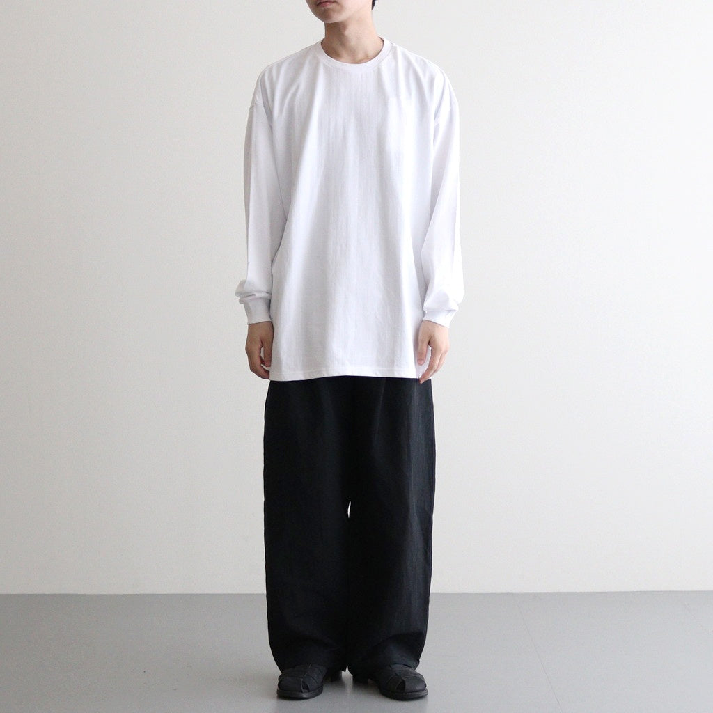 L/S Oversized Tee #WHITE [GU243-70105B]