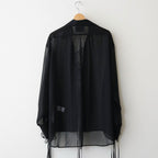 SHEER STRING SHIRT #BLACK [26440513]