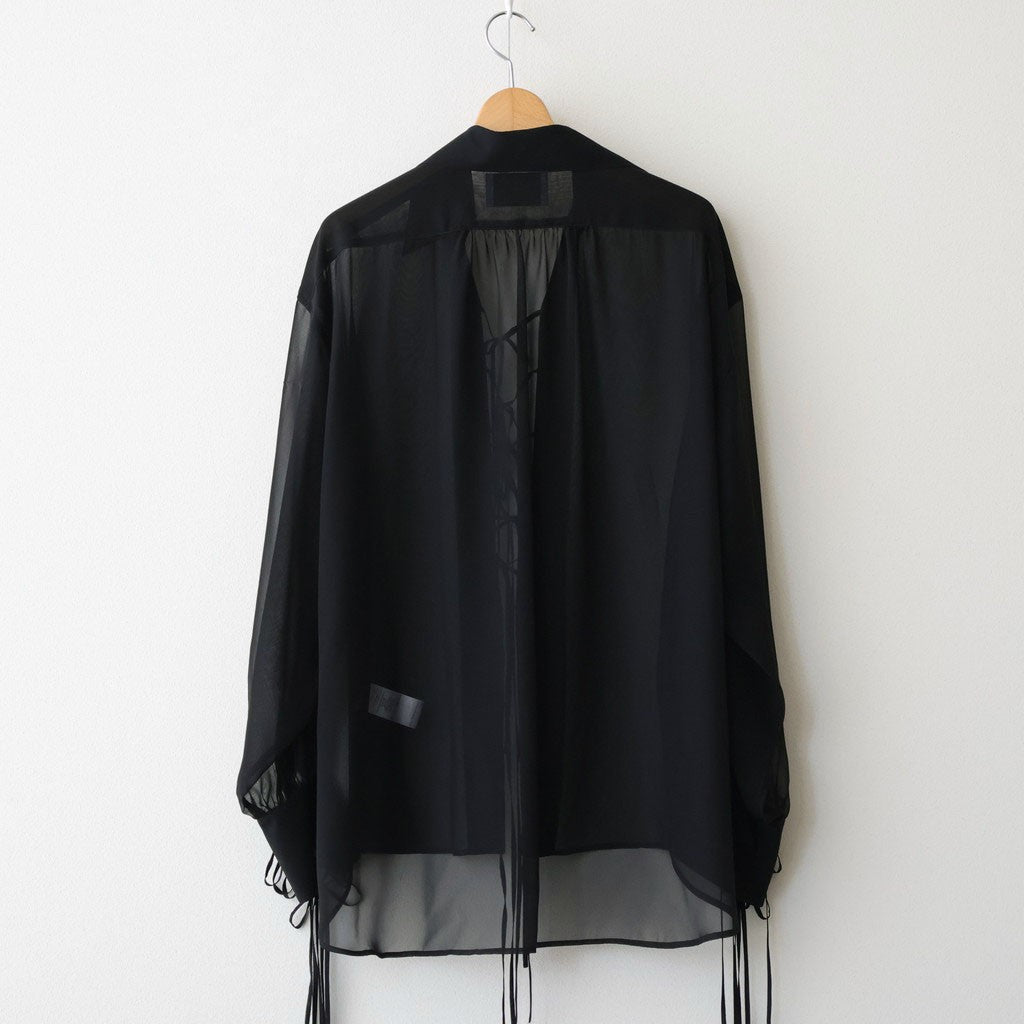 SHEER STRING SHIRT #BLACK [26440513]