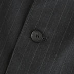 BLUEFACED WOOL JACKET #CHARCOAL NAVY STRIPE [A26AJ03BS]