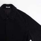 SUPER FINE WOOL MOSSER SOUTIEN COLLAR COAT #BLACK [A25AC01WM]