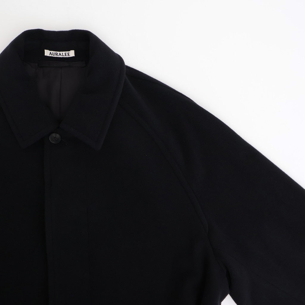 SUPER FINE WOOL MOSSER SOUTIEN COLLAR COAT #BLACK [A25AC01WM]