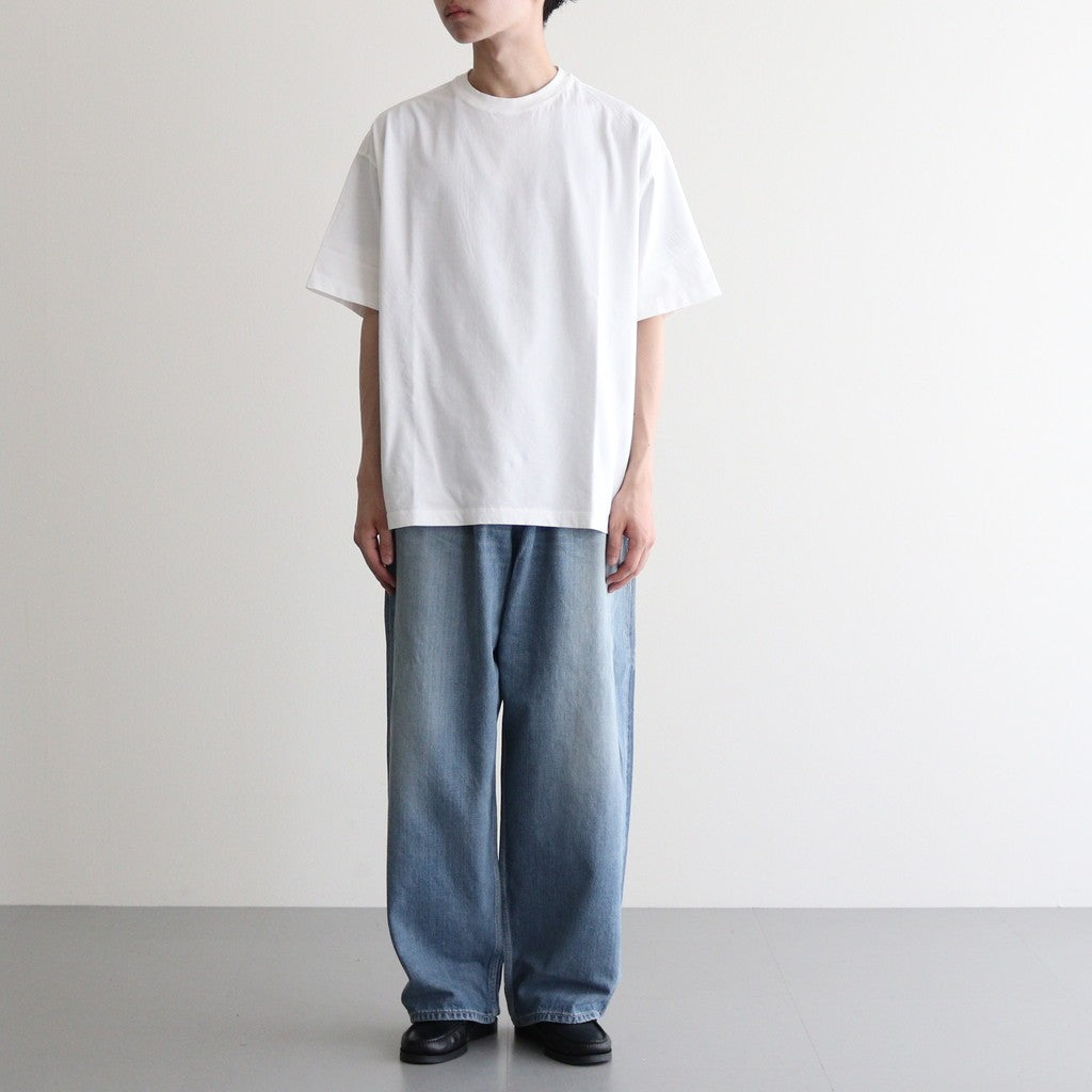 Selvage Denim Two Tuck Pants #INDIGO_LIGHT FADE [GU253-40061LB]