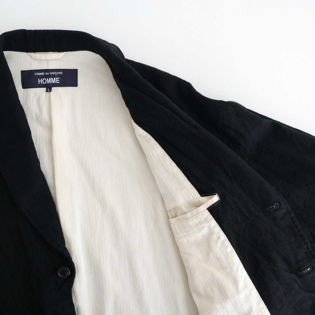 ウールサージ 製品縮絨ジャケット #BLACK [HP-J105-051]