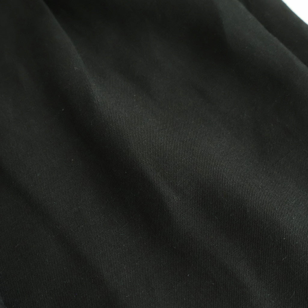 VIS/LI/RA TWILL WIDE EASY SHORT TROUSERS #BLACK [ST.1437]