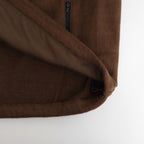 PURE SILK COMFORT FLEECE HALF ZIP P/O #BROWN [A25AP02SF]