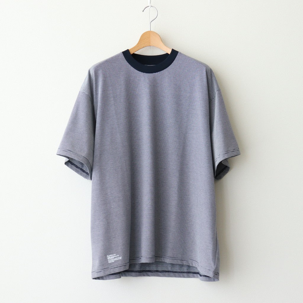 MICRO BORDER S/S TEE #WHITE×NAVY [FSC251-70115]
