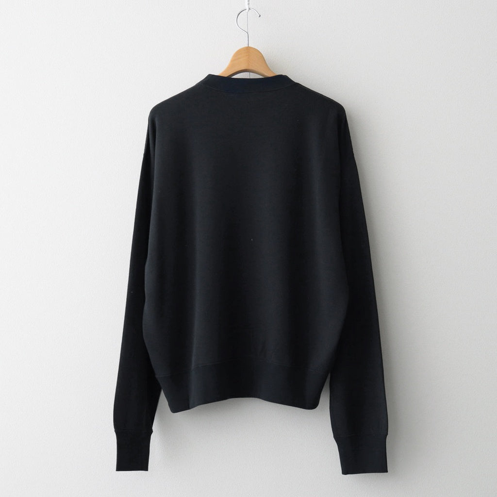 HIGH TWIST LIGHT SWEAT P/O #INK BLACK [A26SP02MU] - ciacura 三重県