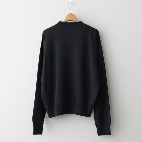 HIGH TWIST LIGHT SWEAT P/O #INK BLACK [A26SP02MU]