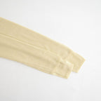 SILK BLENDED CIRCULAR RIB CREW&POLO LAYERED PULLOVER #YELLOW [KRAGLA0105]