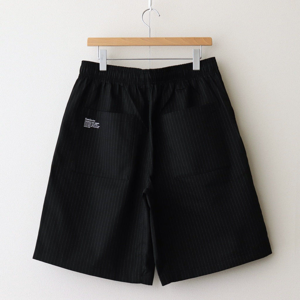 CORPORATE EASY SHORTS #BLACK STRIPE [FSC251-40039B]